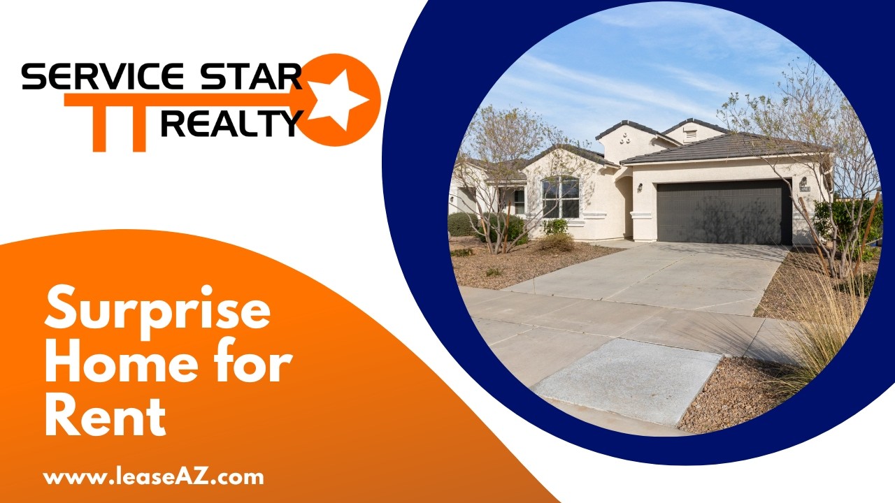 Surprise Homes for Rent 4BR/2BA by Property Management in Surprise AZ | Service Star Realty