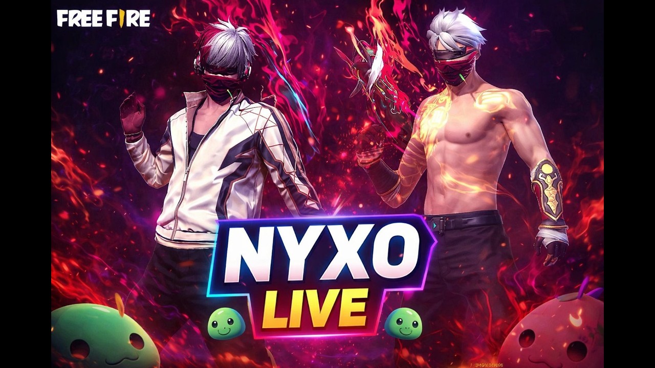 🔴NEW SEASON  CS RANK PUSH TOP 1  NYXO LIVE  | Free Fire Live Stream  #freefire #gyangaming#classyff