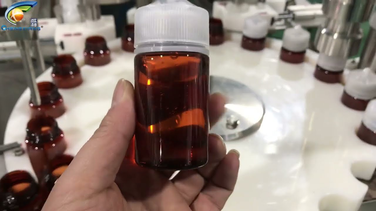 E Cigarette liquids filling machine丨Automatic chubby gorila bottle filling capping machine