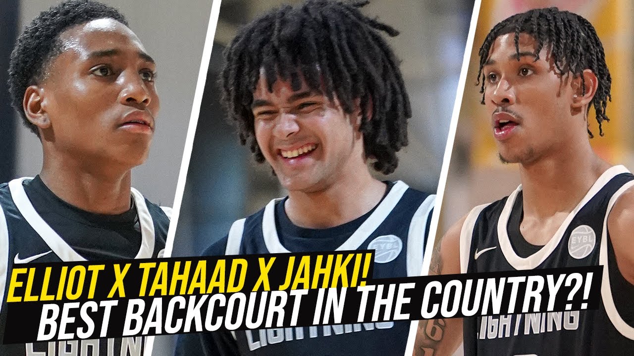 Elliot Cadeau, Tahaad Pettiford & Jahki Howard NH Lightning EYBL BEST BACKCOURT IN THE COUNTRY?! 🔥