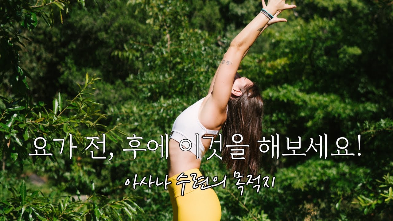요가 전,후 하면 좋은 것 | 수련 시간, 환경 |  아사나 수련의 목적 |