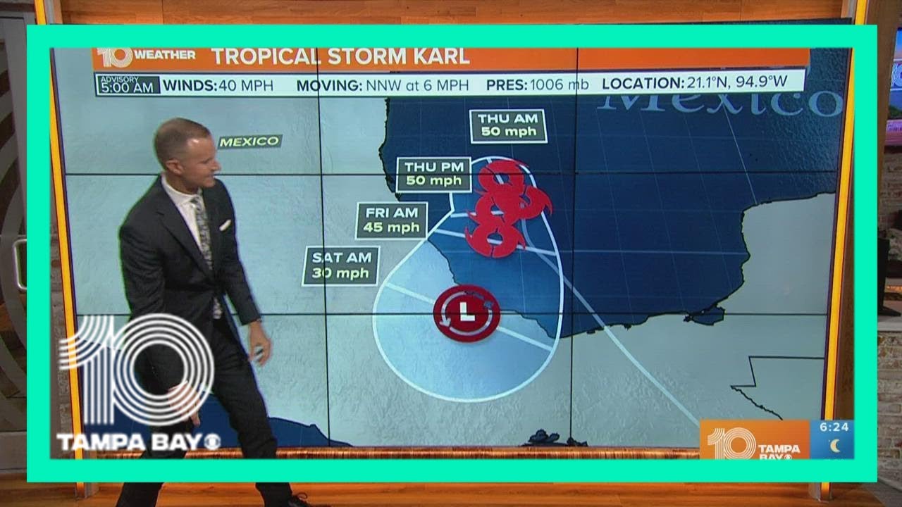 Tracking the Tropics: Tropical Storm Karl moving slowly, starting to strengthen