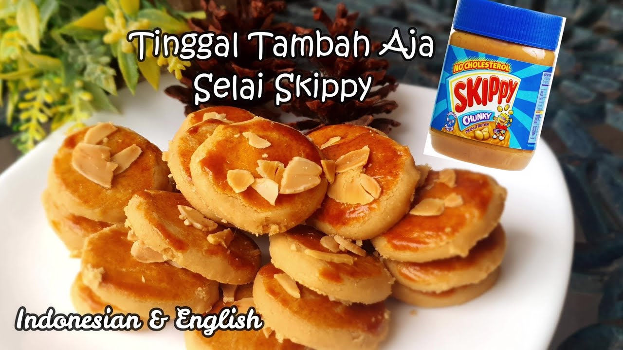 BIKIN KUE ENAK dari SELAI SKIPPY / Peanut Cookies From Skippy