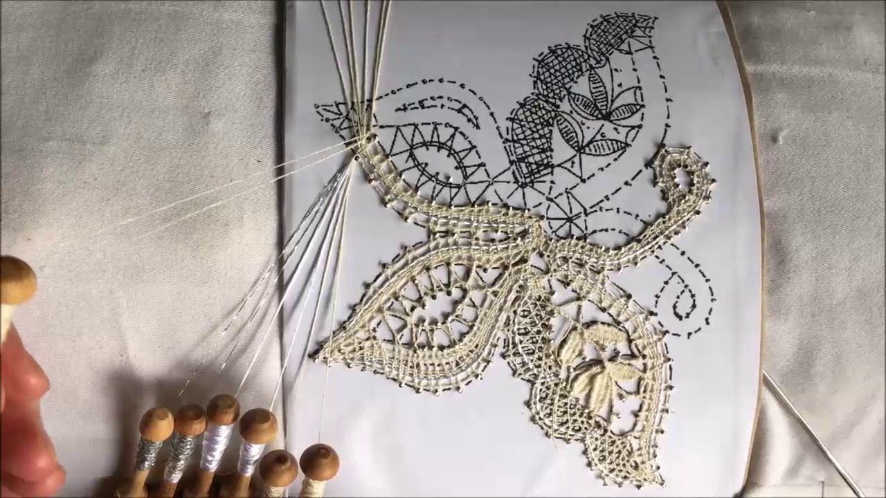 Bobbin Lace making Butterfly patterns