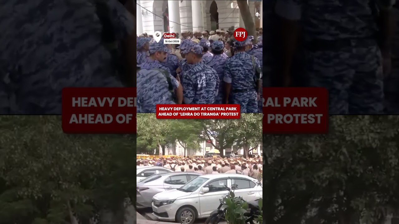 Delhi: Heavy Security at Connaught Place Ahead of Abhijeet Dipke&rsquo;s &lsquo;Lehra Do Tiranga&rsquo; Protest