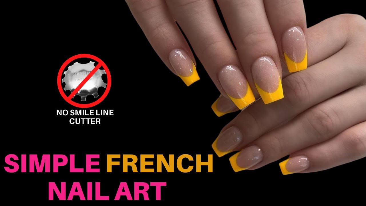 SIMPLE FRENCH NAIL ART TUTORIAL | MANICURE FOR BEGINNERS | FRENCH SMILE LINE | NAILS FASCINATION