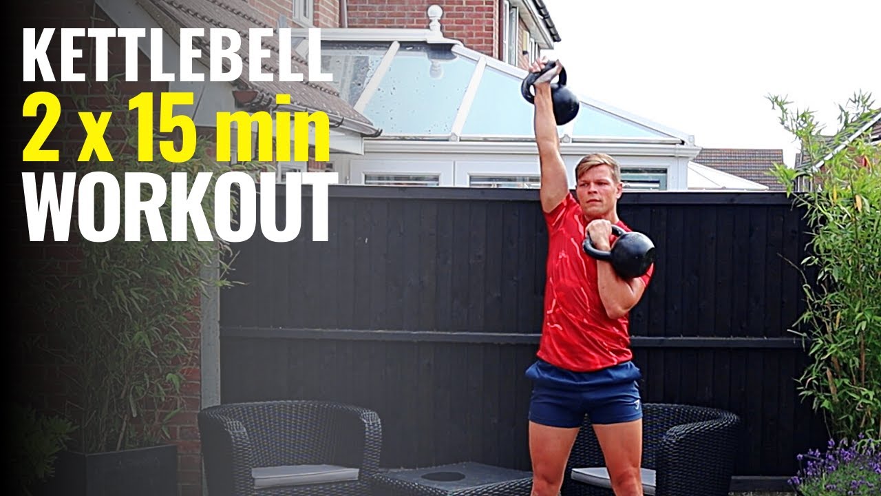 KETTLEBELL FULL BODY 2 x 15 min AMRAP // DOUBLE and SINGLE KETTLEBELL WORKOUT