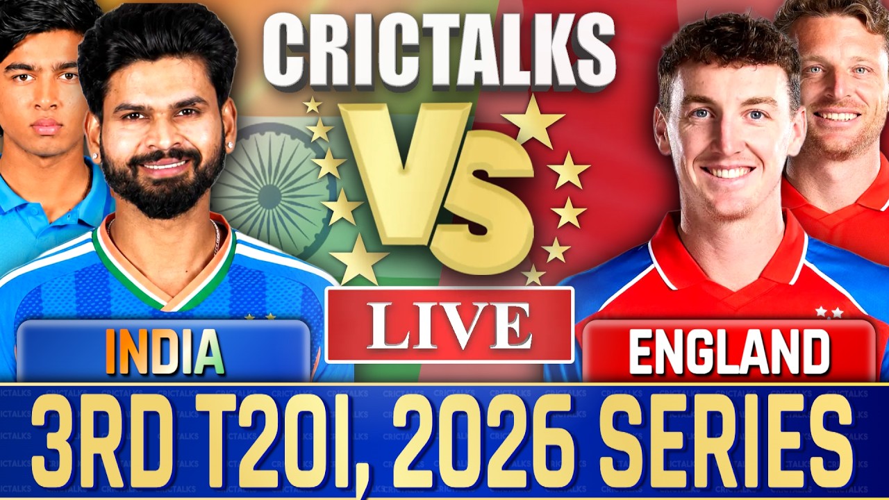 Live: India vs England, 3rd T20I Live Match Today 2026 Series Cricket Commentary Score 2nd Inn