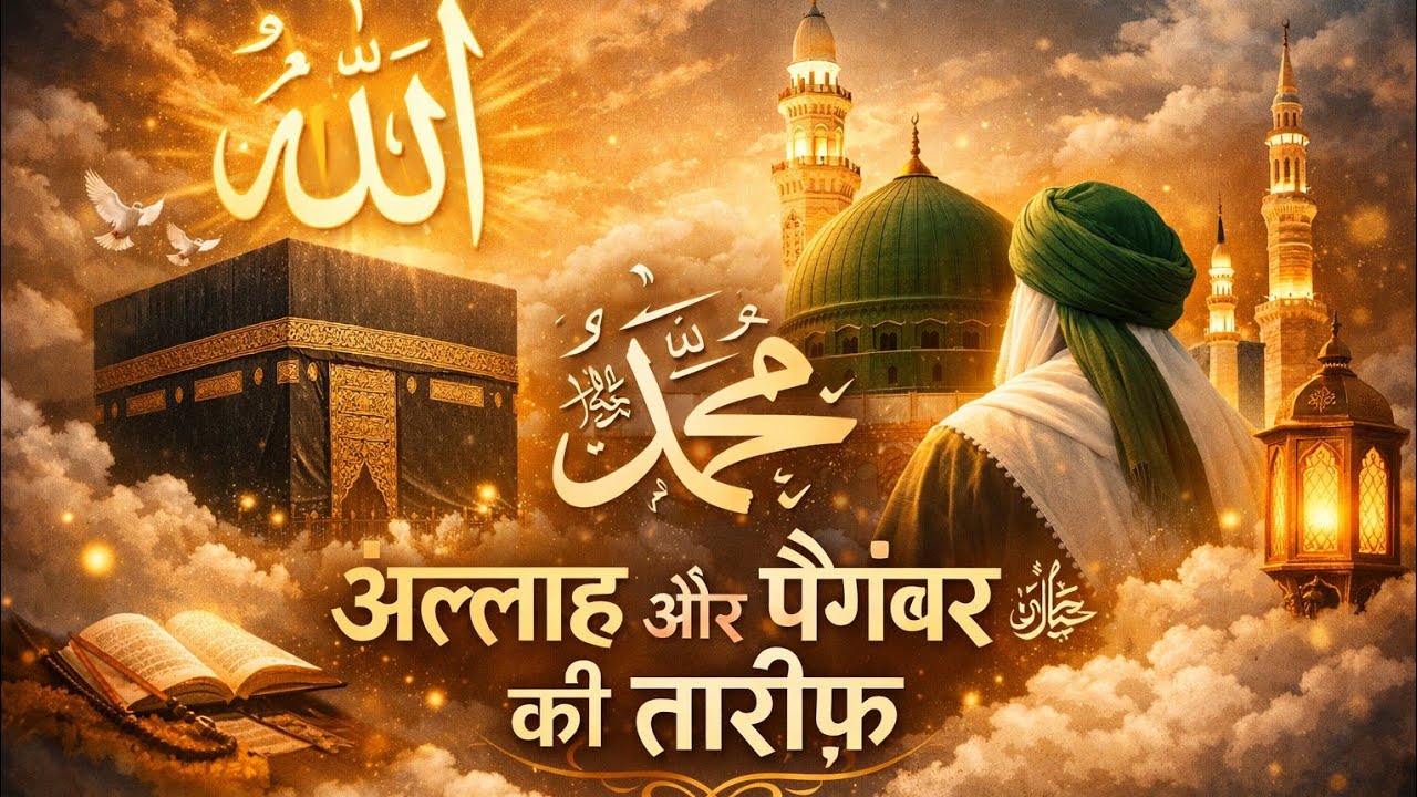 अल्लाह और पैग़म्बर ﷺ की तारीफ़ | Heart Touching Hamd-O-Naat 2026 | Soft Piano Background | Emotional