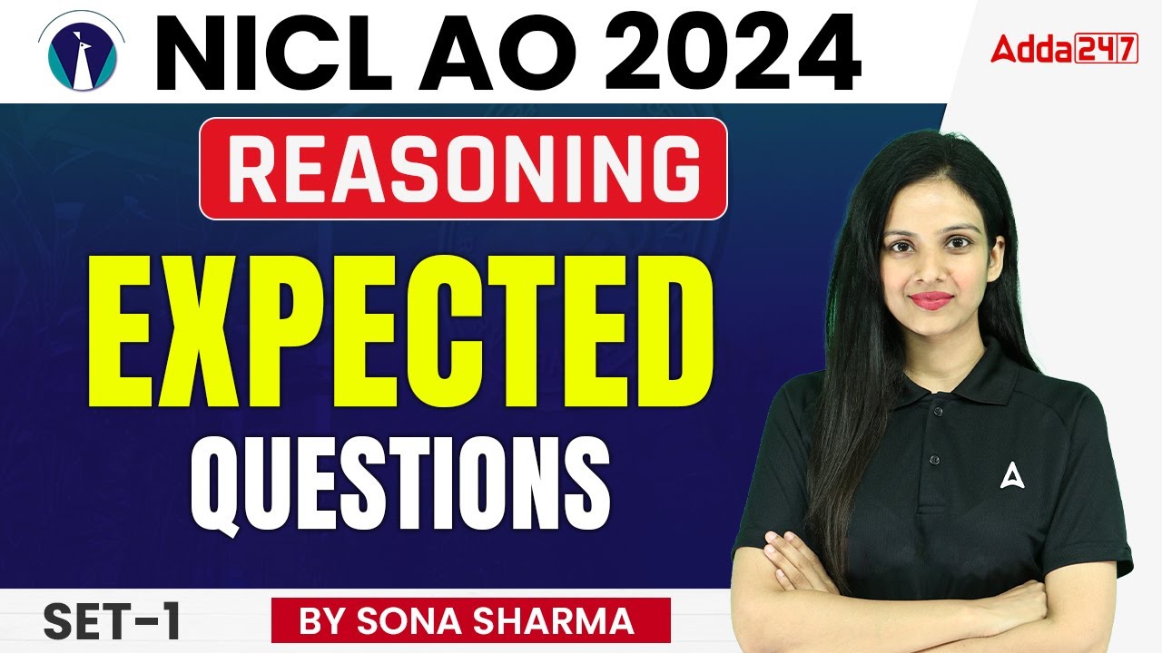 NICL AO Reasoning Expected Questions | Set 1 | NICL AO Reasoning Questions | By Sona Sharma