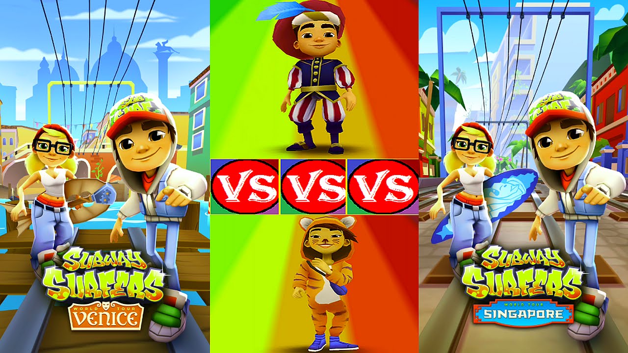 Subway Surfers: VENICE 2016 vs SINGAPORE! HD