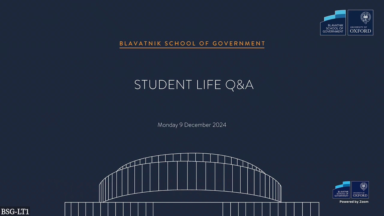 Master of Public Policy – Student Life Q&A livestream