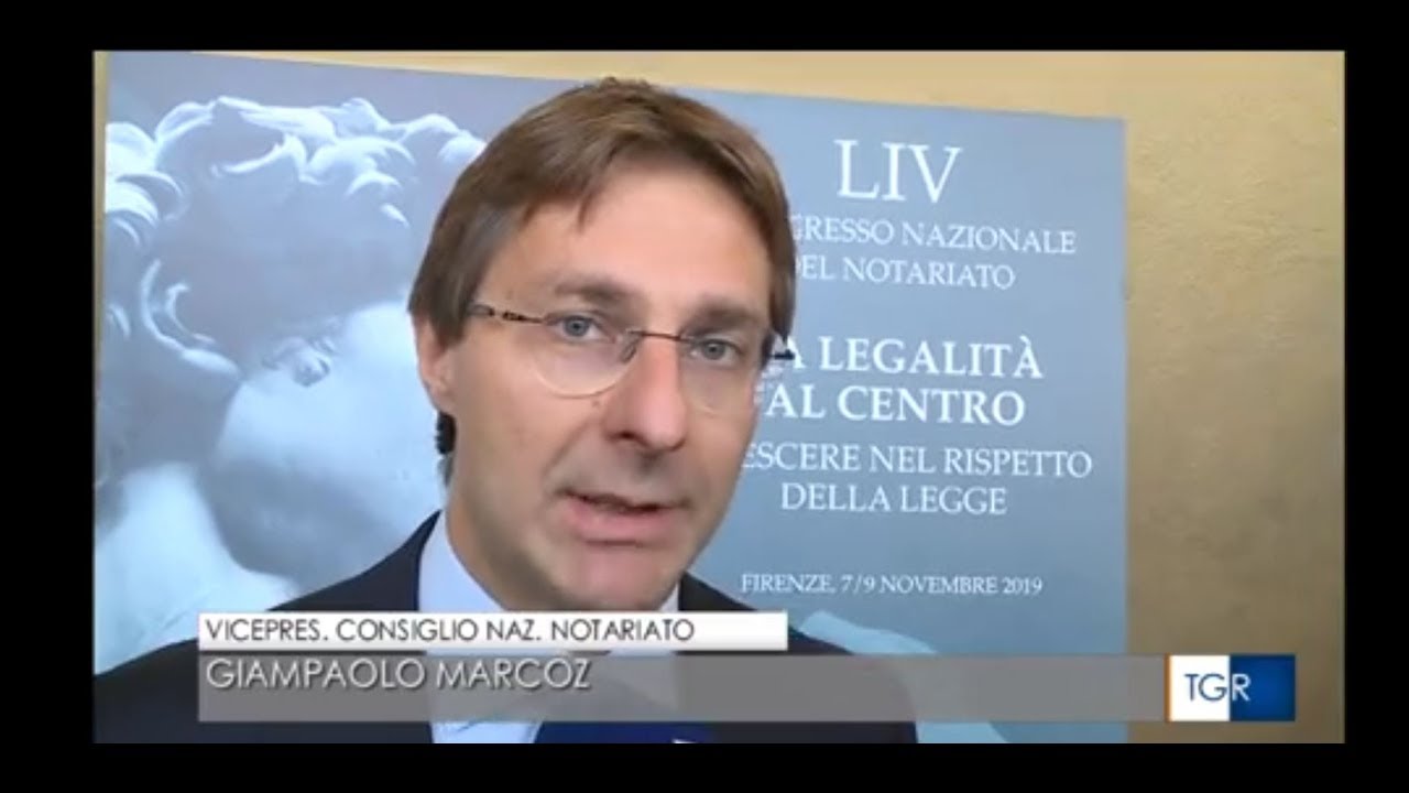 07/11/2019 - Tgr Toscana  (RAI 3)  - 54&deg; Congresso Nazionale del Notariato