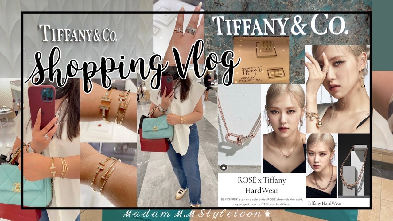 TIFFANY & CO SHOPPING VLOG | #BLACKPINK ROSÉ x Tiffany HardWear | TIFFANY T & TIFFANY T1 | 443 ℳ.ℳ ♛