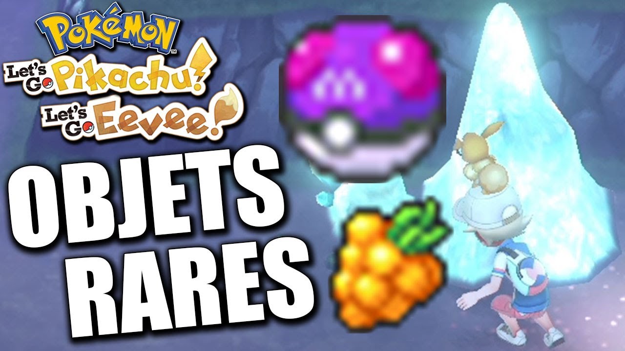 COMMENT TROUVER DES MASTER BALL, BAIES DORÉES, FOSSILES... - POKÉMON LET'S GO PIKACHU & ÉVOLI