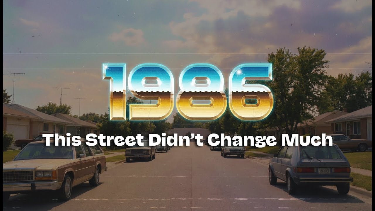 НАЗАД В 1986 — Эта улица почти не изменилась // Пригородные 80-е · Вейпорвейв · Чиллвейв Микс