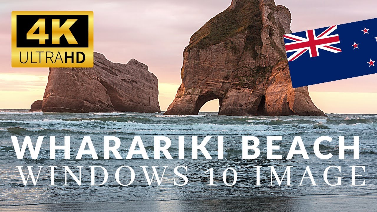 Wharariki Beach 🇳🇿 Archway Islands, New Zealand - Windows 10 Lock Image
