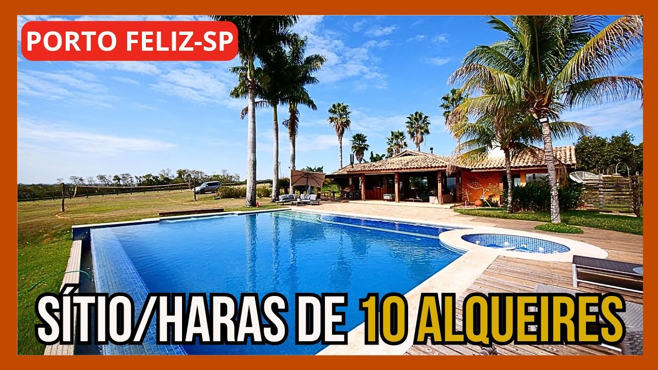 Sitio/Haras de 10 alqueires à venda em Porto Feliz-SP.