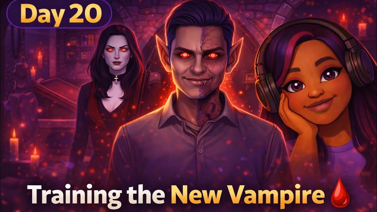 LIVE 🔴 Day 20 | Training a New Vampire & Managing Rentals 🩸🏡 | The Sims 4