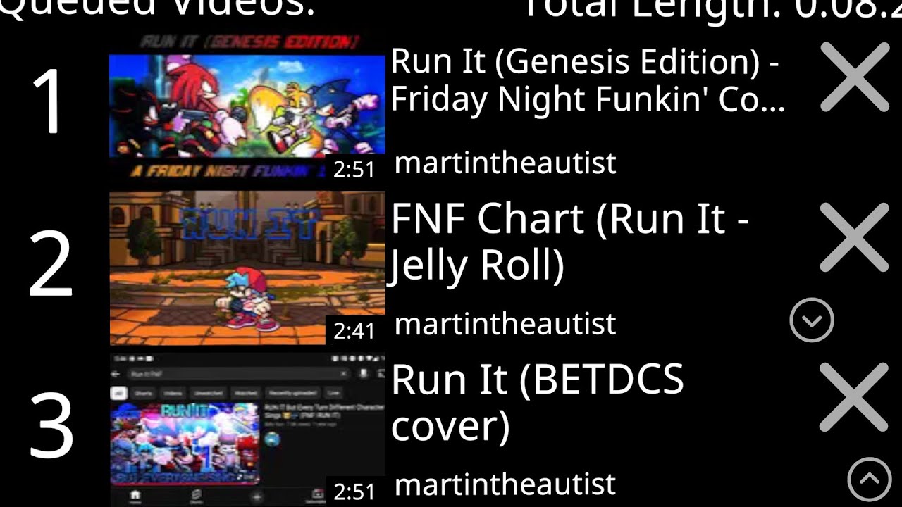 Reacting to 3 FNF covers of Run It (VRChat Mobile)