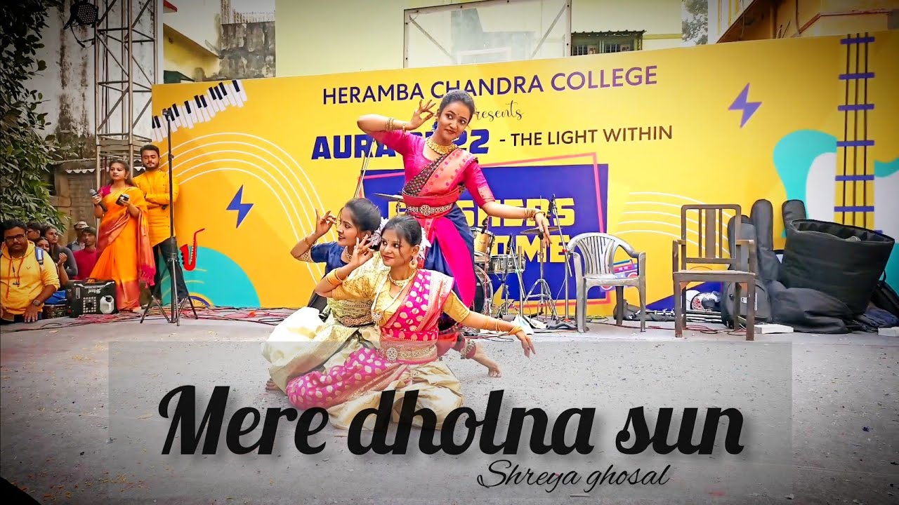 Mere Dholna Classical Dance Performance | Freshers Day In College | #herambachandracollege #viral
