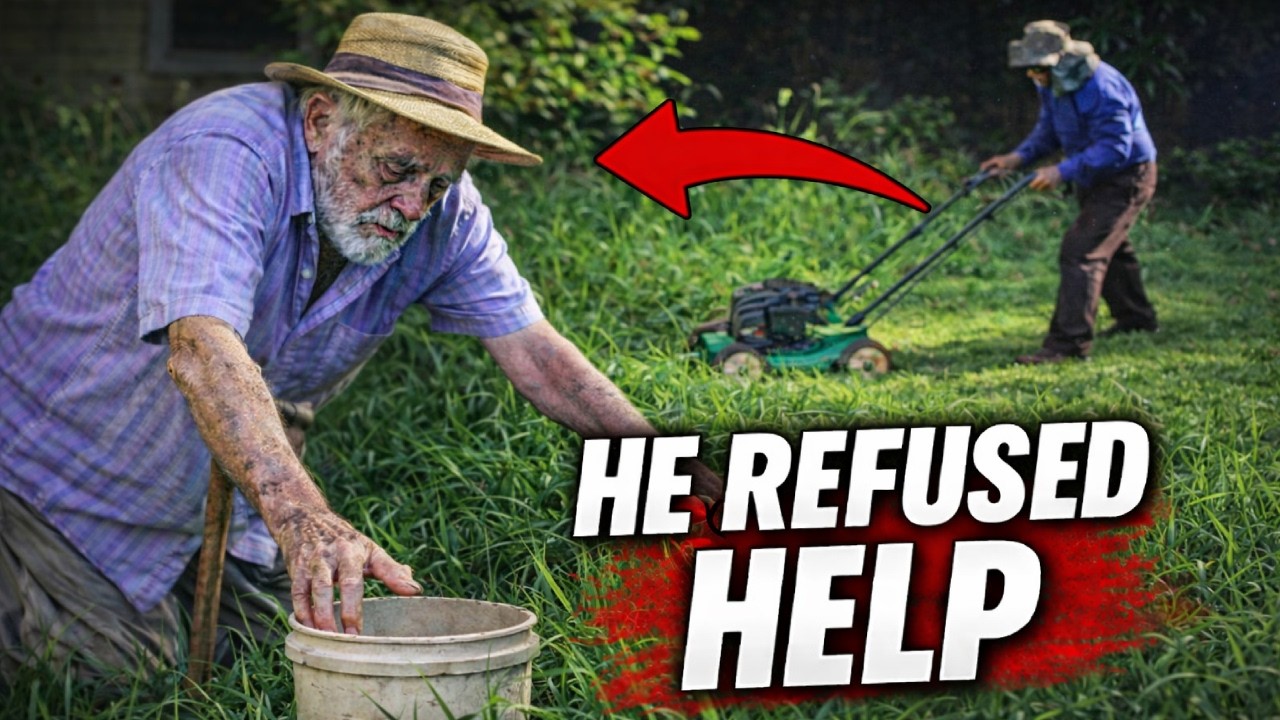 This Elderly Man Couldn’t Take Care of His Lawn… So I Stepped In ❤️