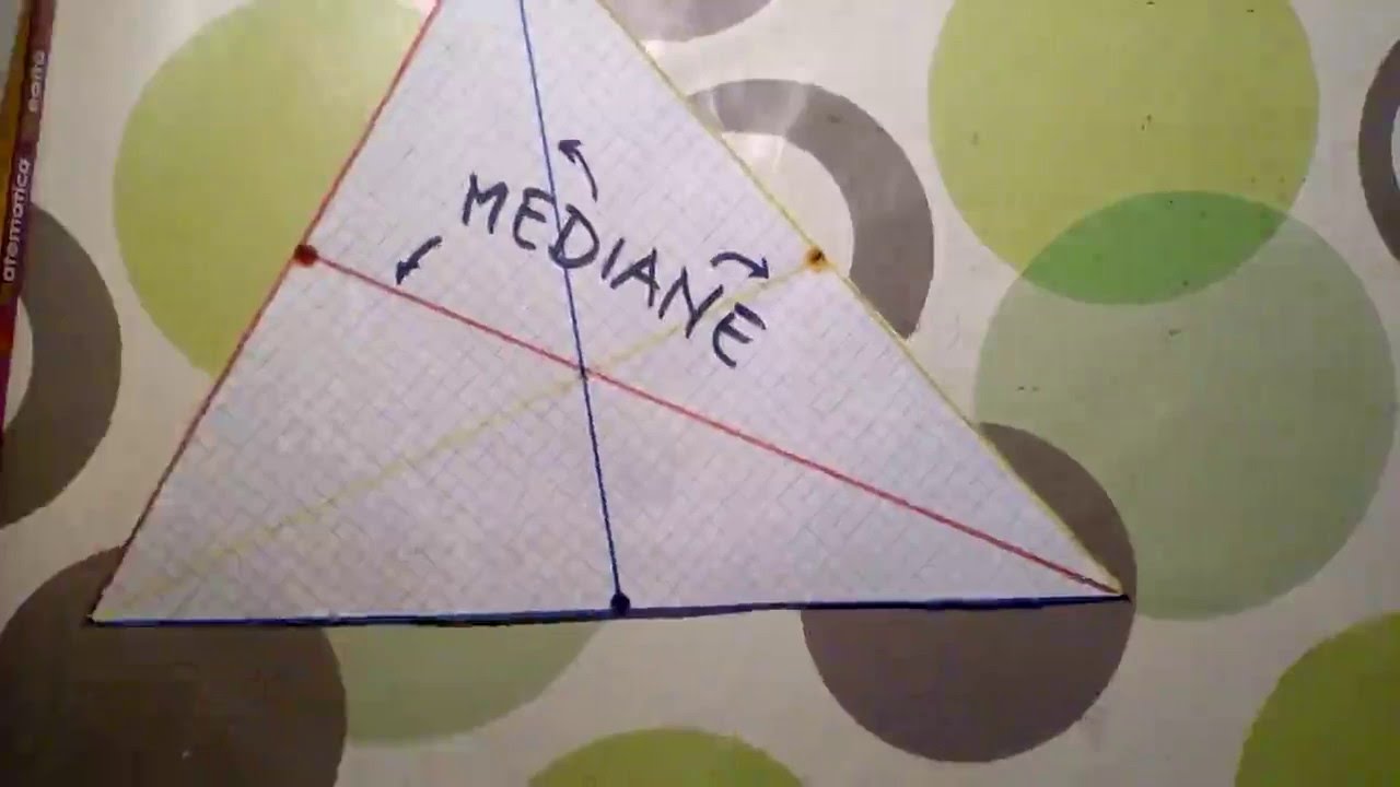 Piegare la carta e trovare mediane e baricentro di un triangolo