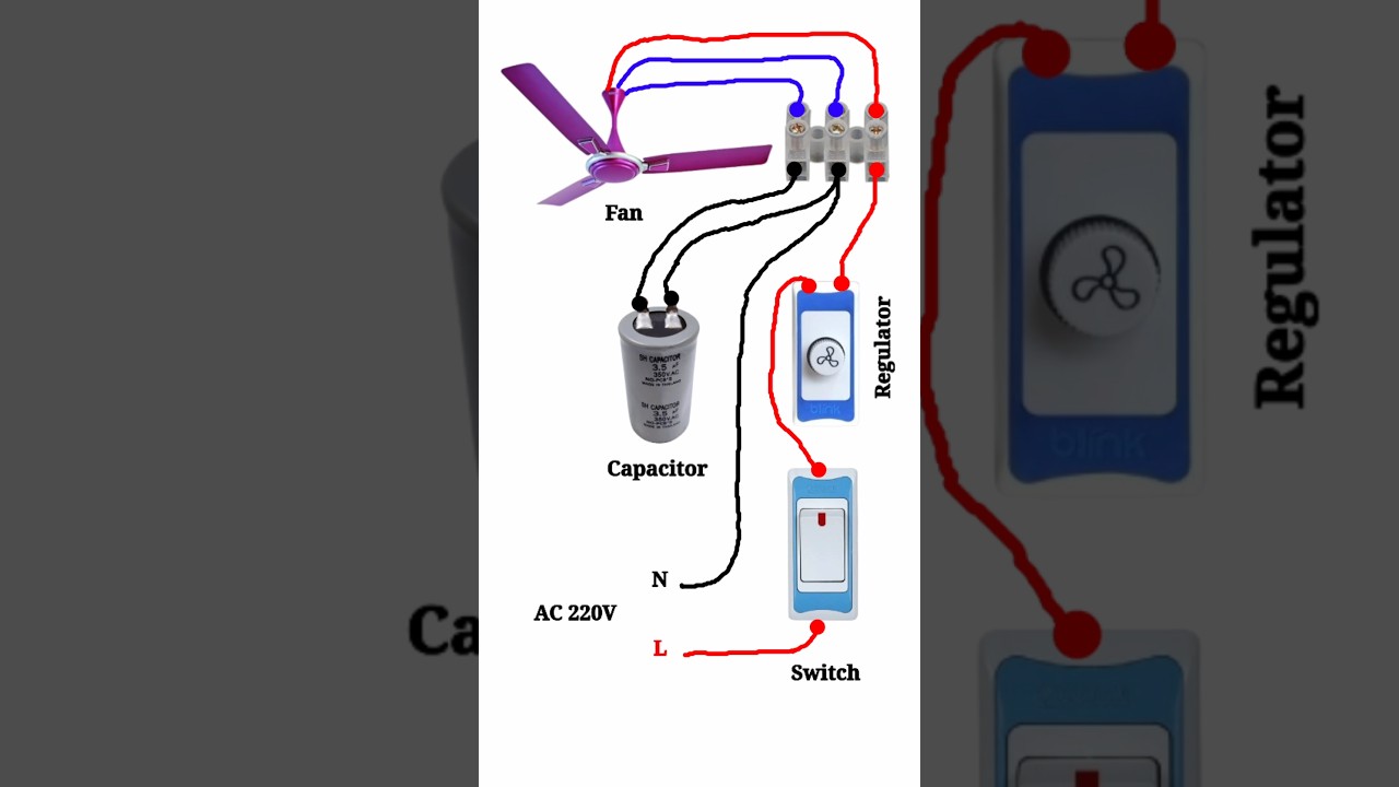 ceiling fan connection #shorts #pbexperiment #viral