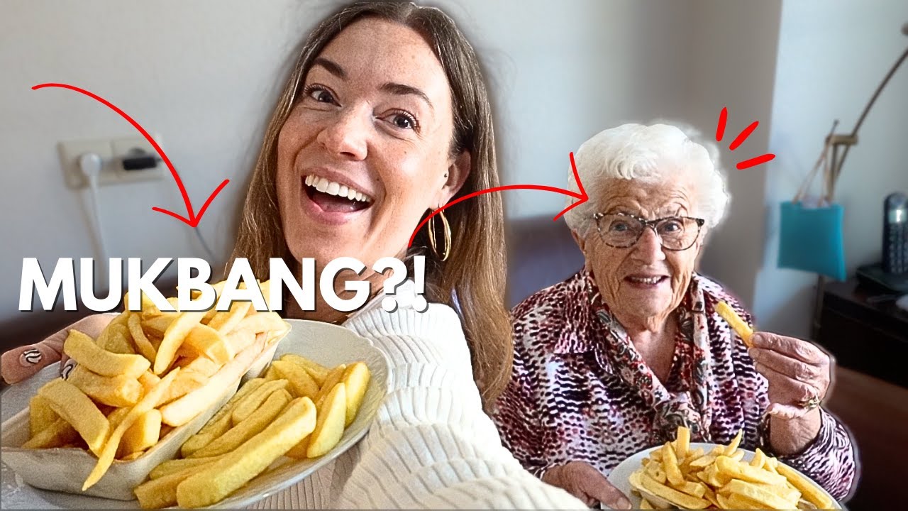 ETEN bij OMA MIEP thuis & SHOPPEN 🥰 | ♥ iamtheknees