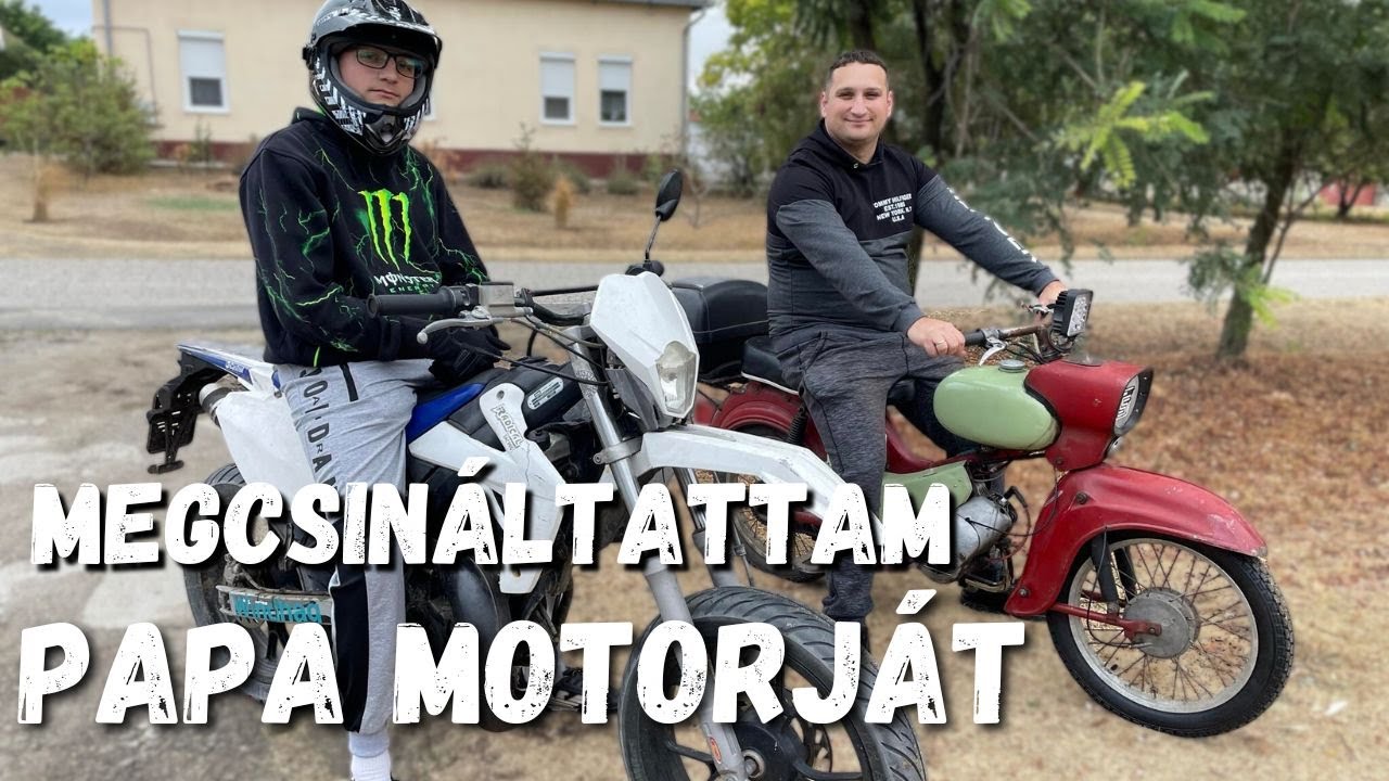 MEGCSINÁLTATTAM PAPA MOTORJÁT | ÉN ALIG BÍROK MENNI VELE | MOTOROS VIDEÓ