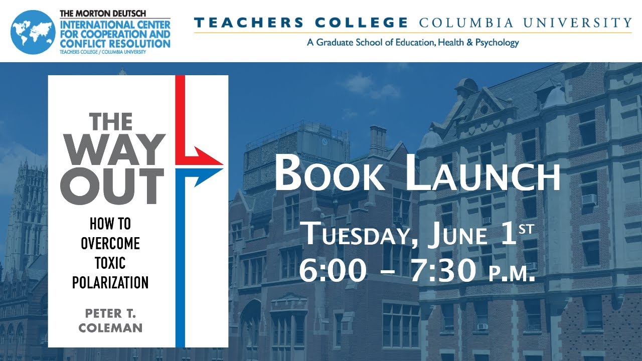 Virtual Book Launch with Peter T. Coleman of 