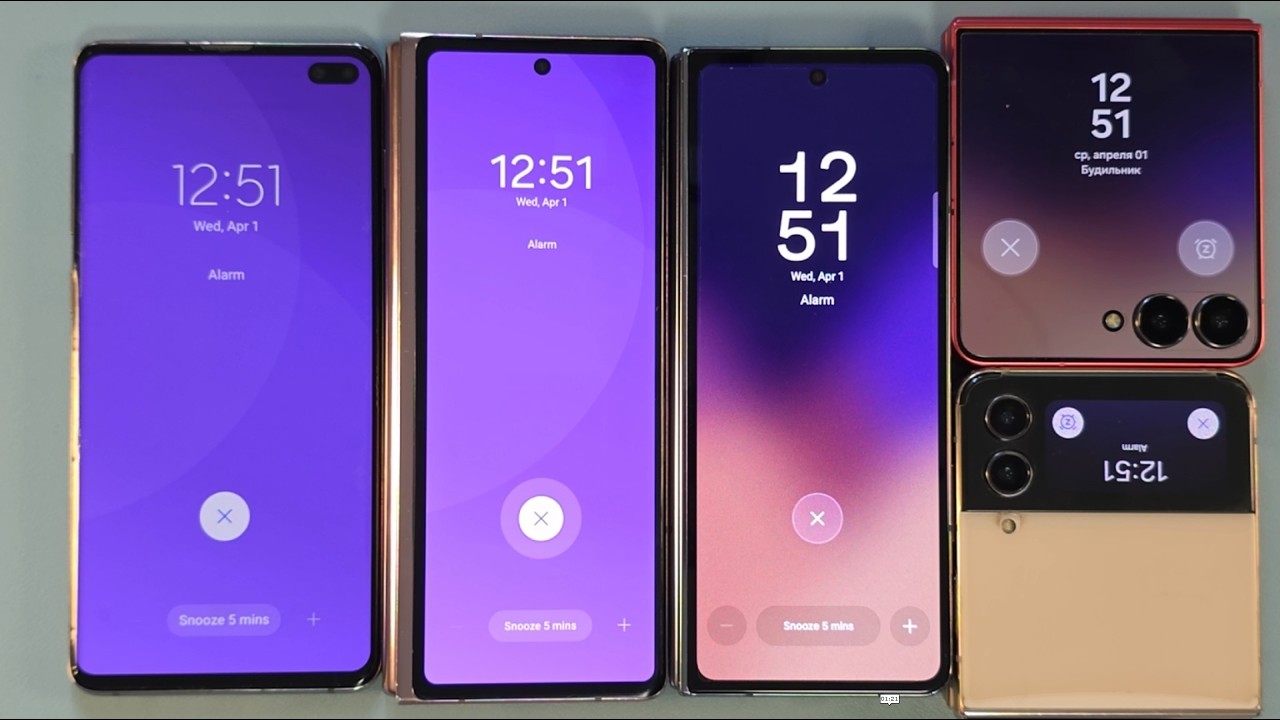 alarm clock & snooze samsung galaxy s10+ samsung z flip7 samsung z fold 4