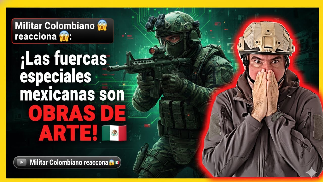 Militar Colombiano 🇨🇴 reacciona 😱 ¡Las fuerzas especiales mexicanas son verdaderas OBRAS DE ARTE!
