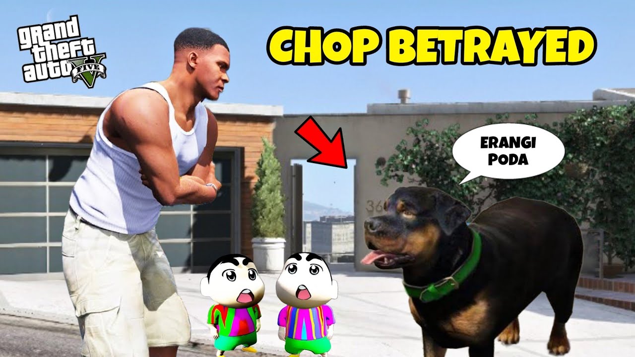 GTA 5 : CHOP BETRAYED FRANKLIN, SHINCHAN AND PINCHAN 😯