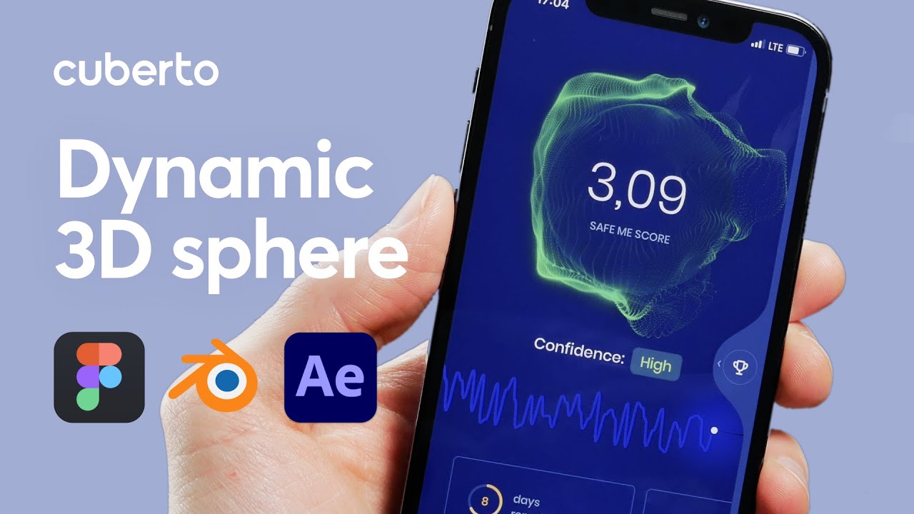 Dynamic 3D sphere in UI / Design Tutorial / Liquid