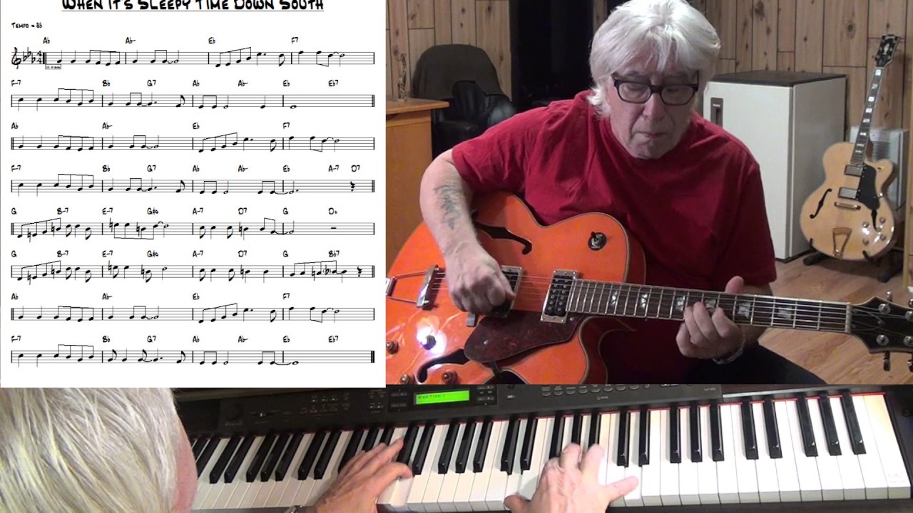 When It's Sleepy Time Down South - Jazz guitar & piano cover - Yvan Jacques