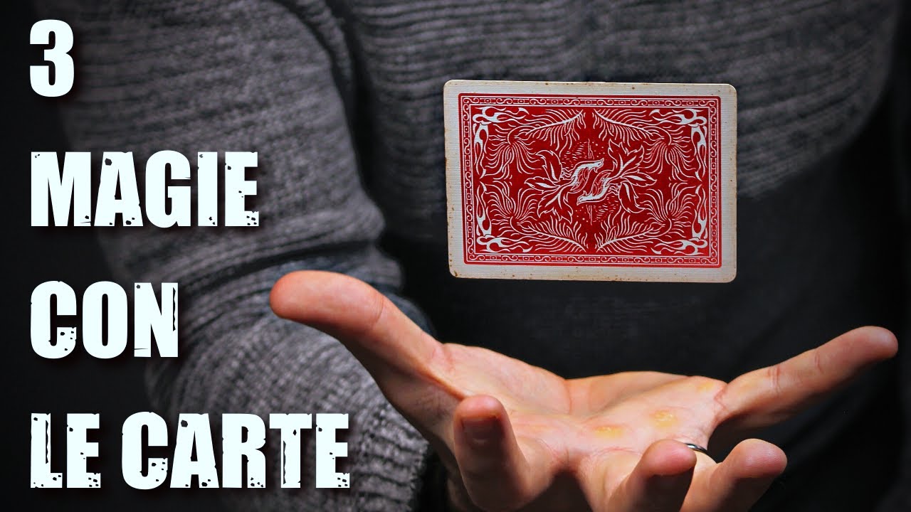 3 MAGIE super visuali con le carte che chiunque può fare - Tutorial