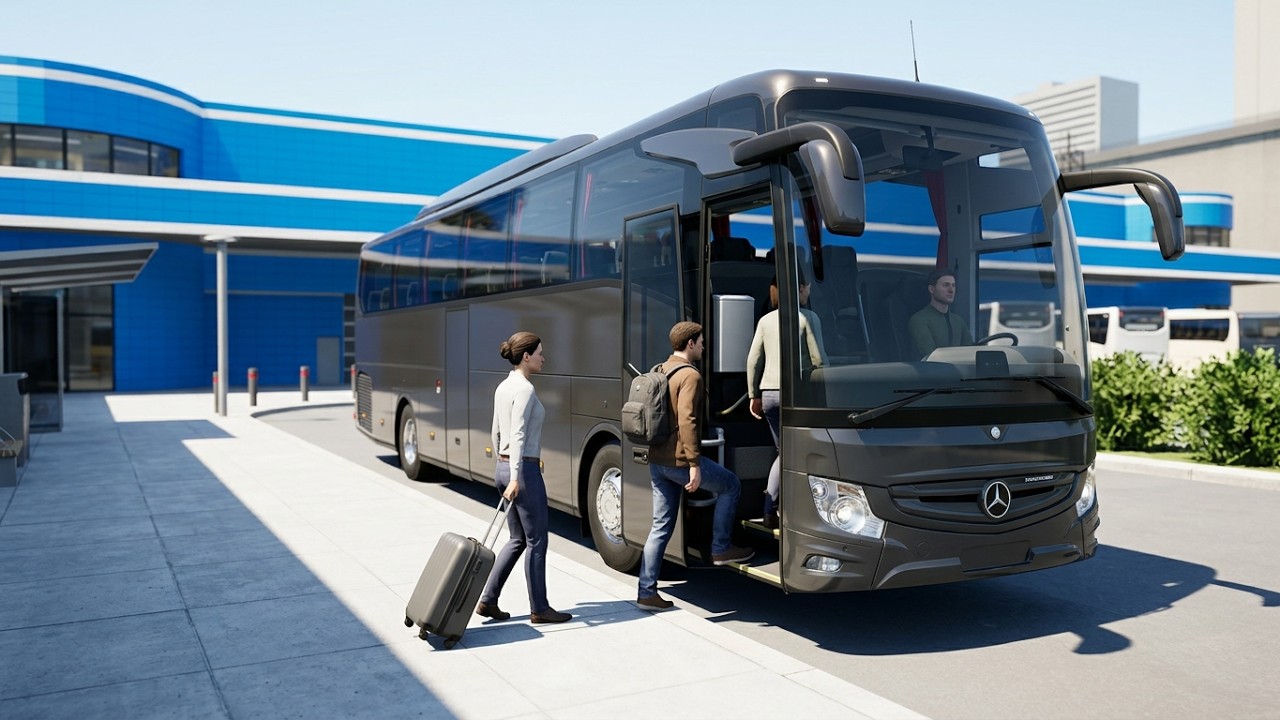 Chicago to New York  In an ultra luxurious Mercedes Benz. Bus Simulator Ultimate gameplay. Android.