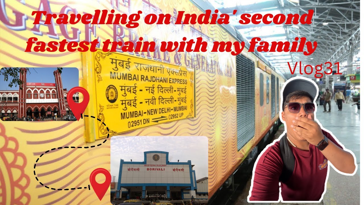 Travelling  On India's Second Fastest Train With My Family vlog31 @ashleynoronha #mumbai #delhi