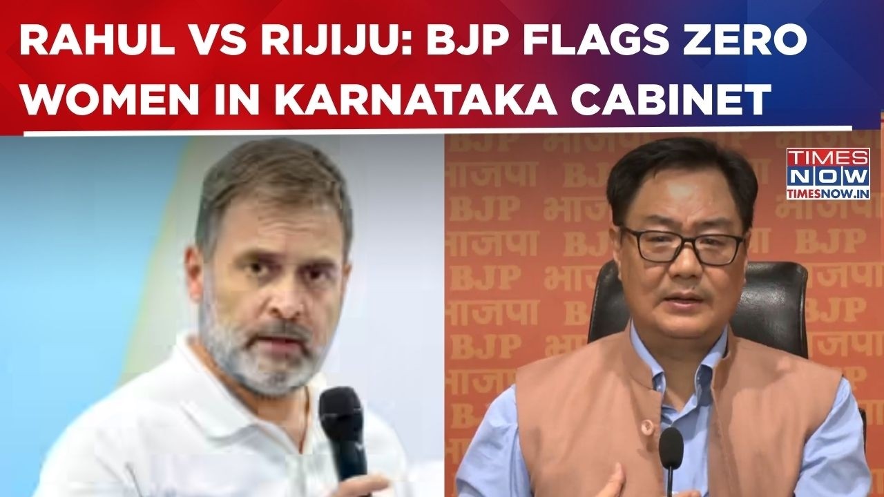 Rahul Gandhi Vs Kiren Rijiju: BJP Targets Congress Over Zero Women In Karnataka Cabinet | Top News