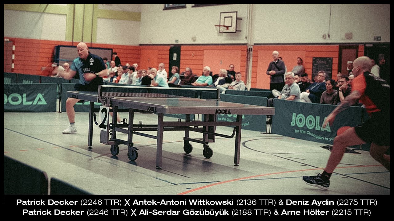 Patrick Decker vs. Wittkowski & Aydin / Gözübüyük & Hölter  (3. Tischtennis Bundesliga Nord 2023/24)