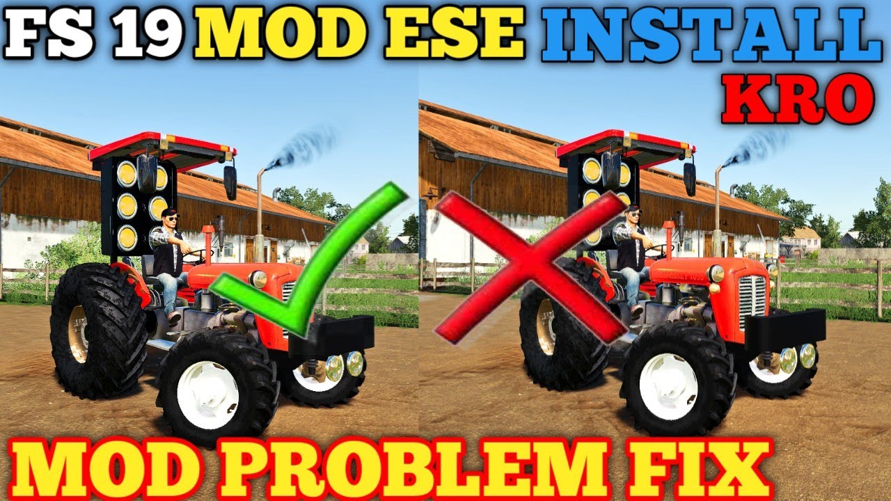 #fs19 How to install mod farming simulator 19 very simple and all error Fix #bhai ese mod lgao Hindi