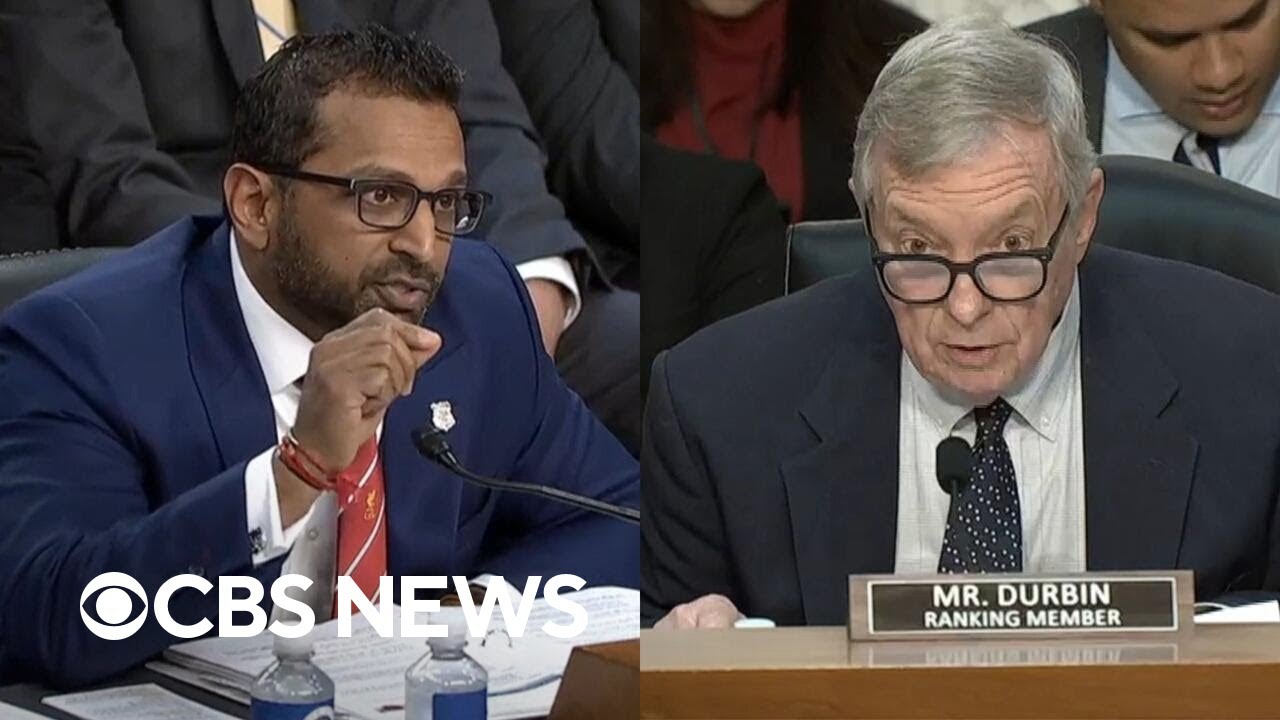 Watch: Kash Patel, Sen. Dick Durbin get into testy exchange at Senate hearing