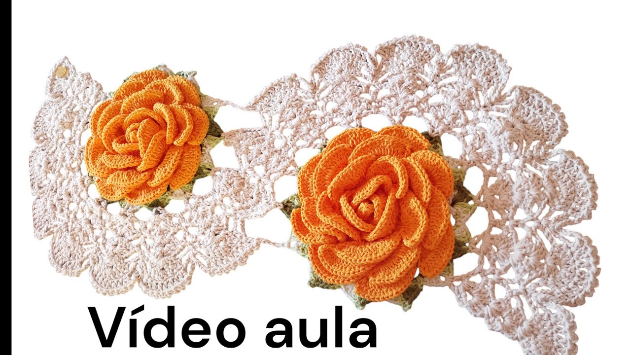 CENTRO DE MESA ESPIRAL COM MEGA ROSA/passo a passo