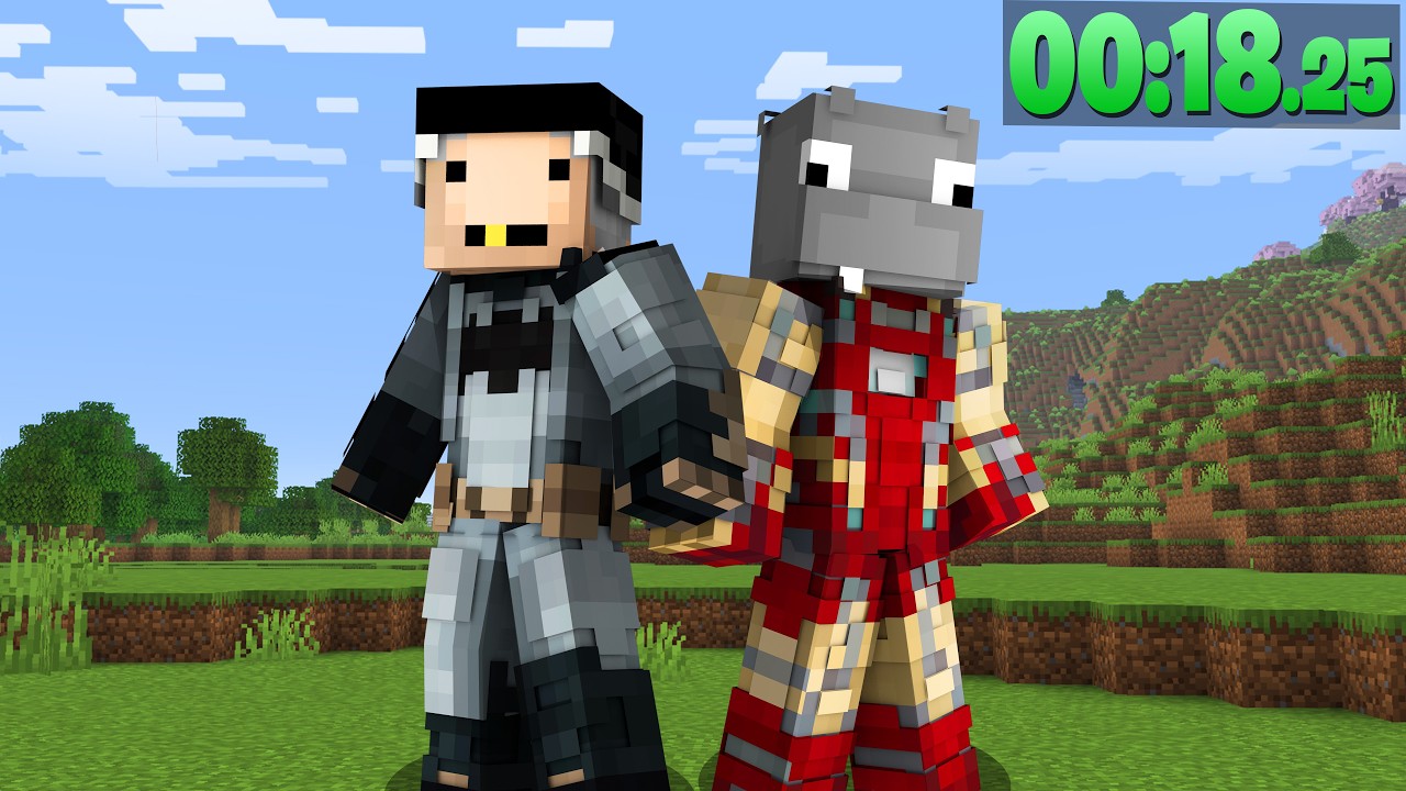 Speedrunning Minecraft, But We Have Superpowers