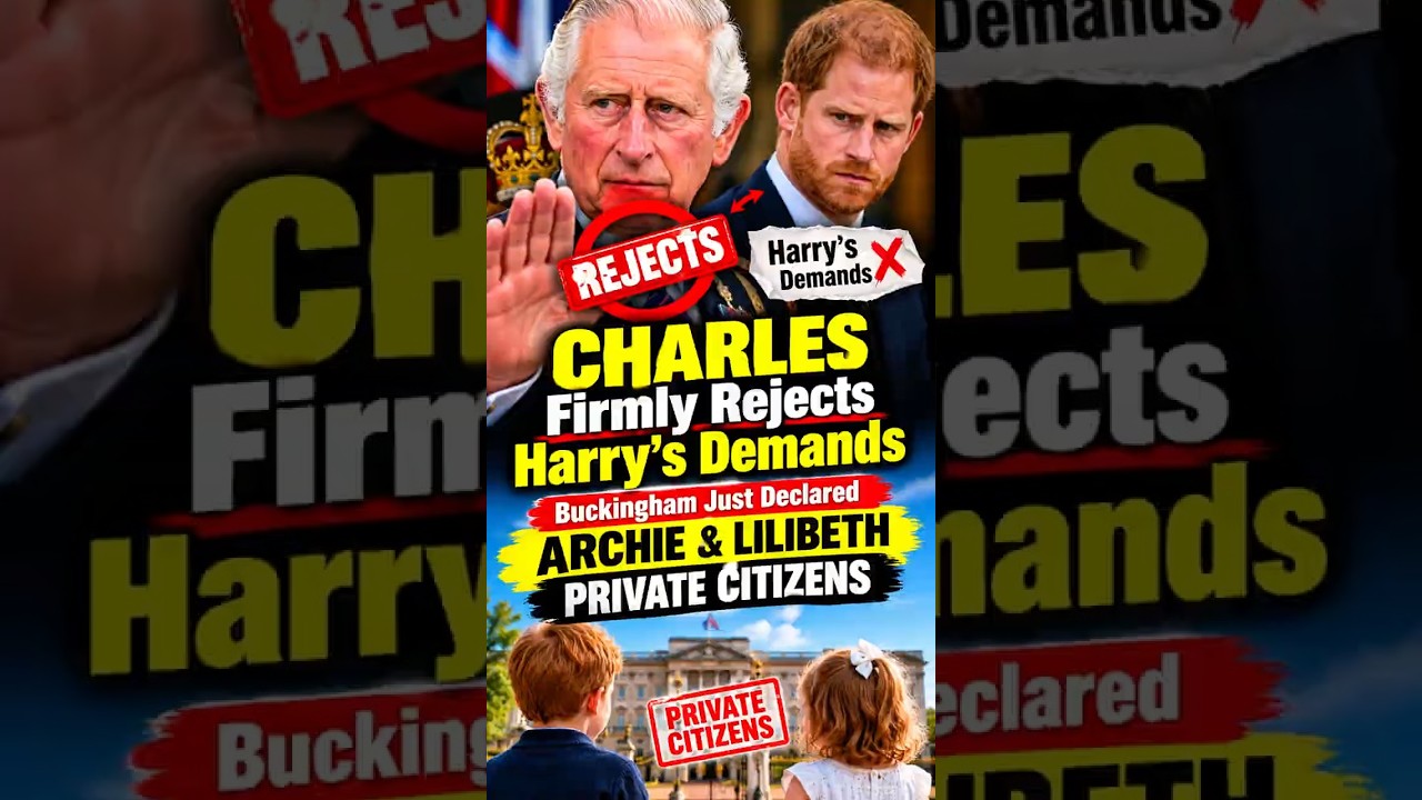 HARRY&rsquo;S DEMANDS REJECTED BY CHARLES! 😱 #PrinceHarry #KingCharles #RoyalFamily
