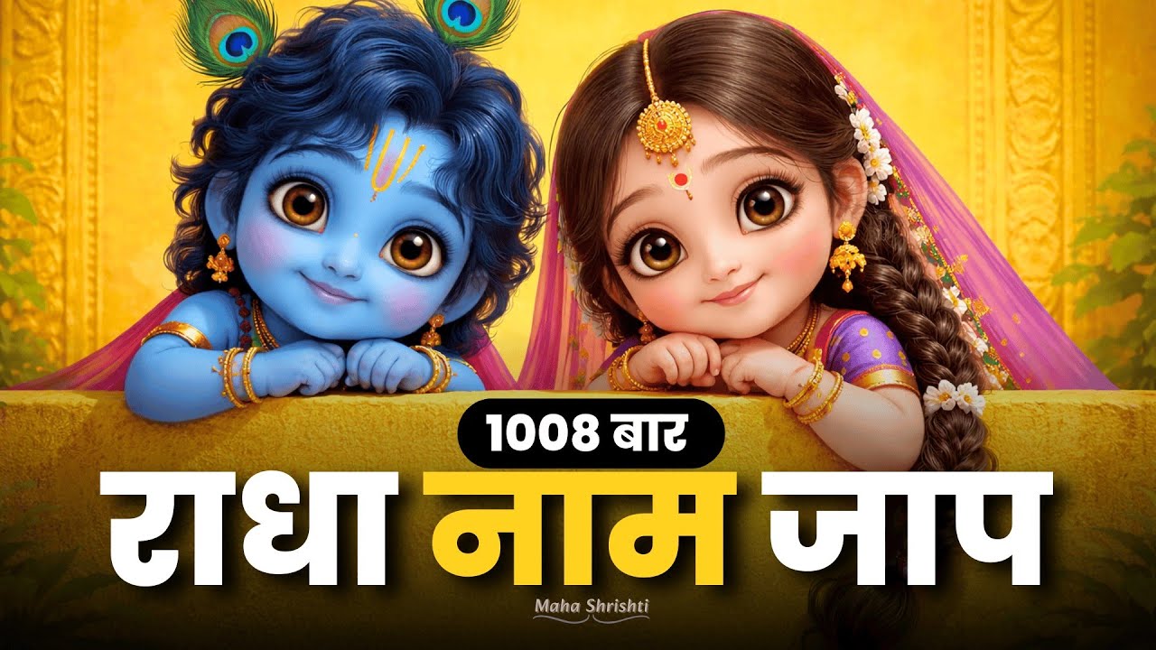 जब मन भटक जाए, ये जप संभाल लेगा 💙 | Radha Naam Jaap 1008 Bar |