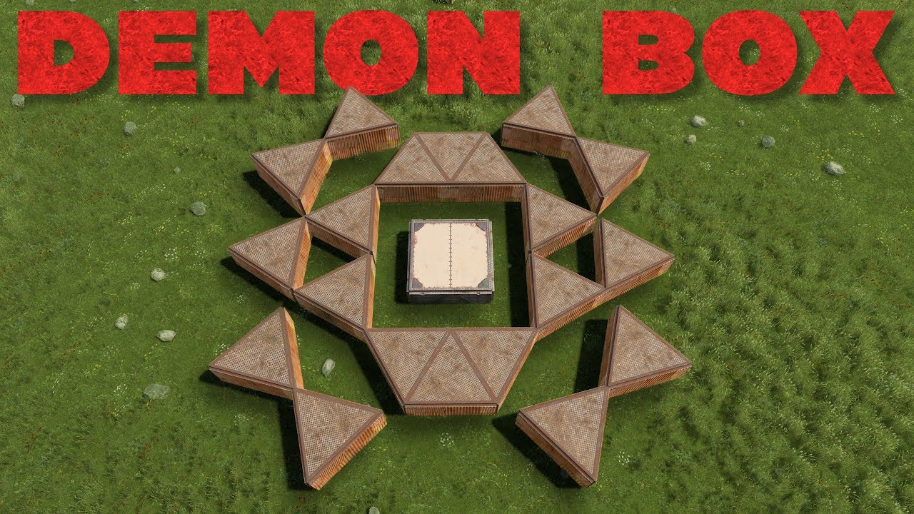 Hidden Turret 2X2 | Floorstack Halfgap Base Design | RUST