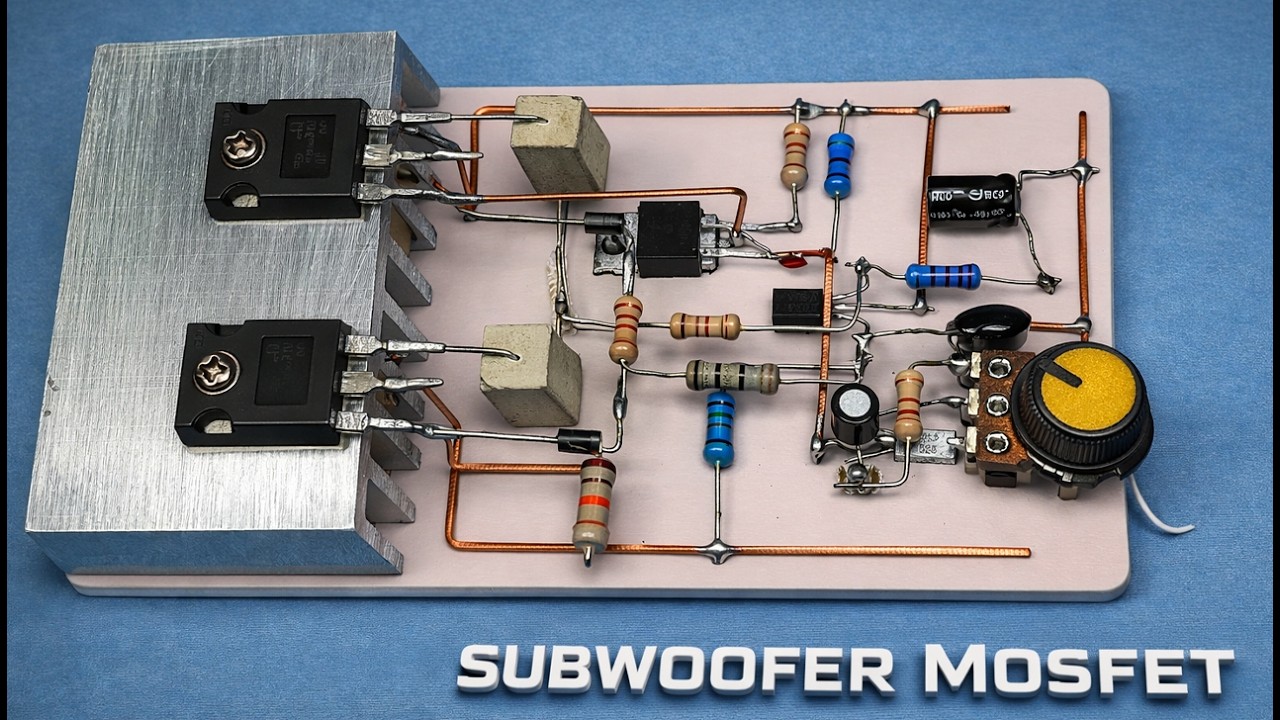 How to make Subwoofer Bass Amplifier mosfet at home