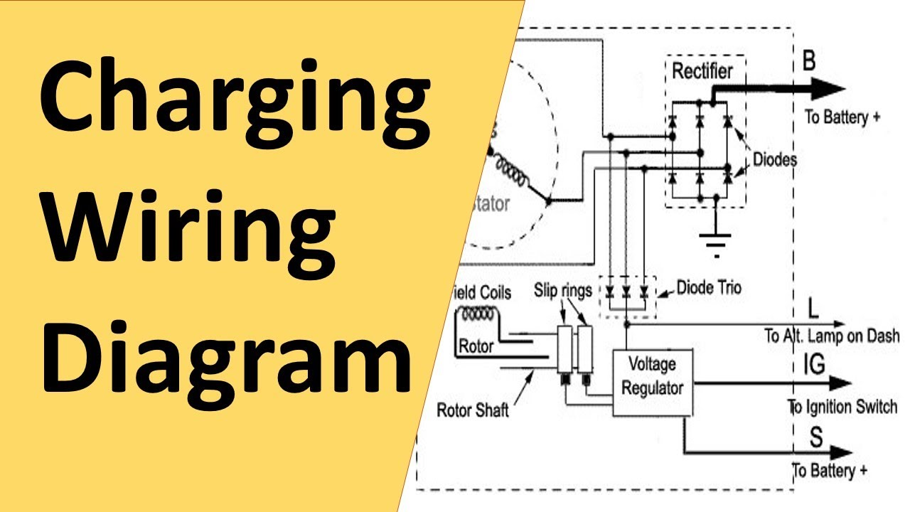 Charging Wiring Diagram in Sinhala | Alternator Wiring Diagram